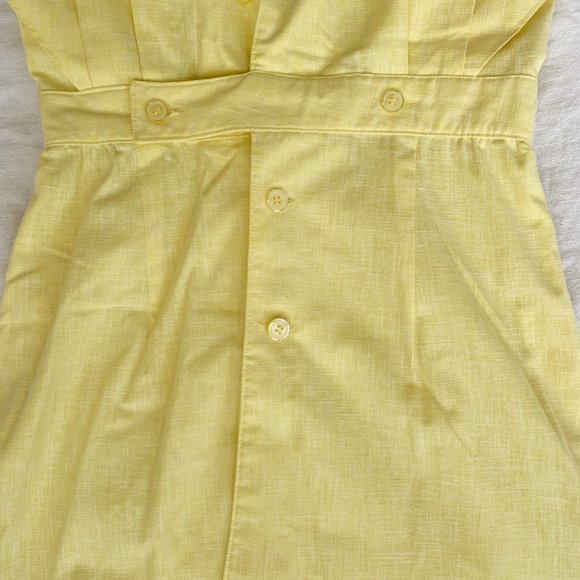 Lemon Yellow Vintage 50's/60's Dress - Gorgeous! - Picture 4 of 7